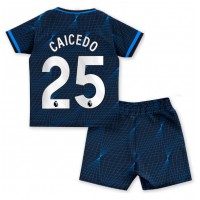 Chelsea Moises Caicedo #25 Replica Away Minikit 2023-24 Short Sleeve (+ pants)